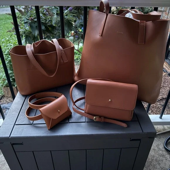 Samara Vegan Luxury Bag Bundle in Tan - Picture 2 of 16